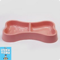 코카스파니엘 반려견두칸식기 사료급여기 애완동물쌍식기 강아지혼자있을때 펫사료통, 1개