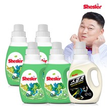 쉬슬러 세탁 액체 유칼립투스 고농축 세제 미니 650ml 4개 + 스포츠의류 도복 등산복 냄새제거 650ml 1개, 단품