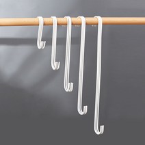 롱다리 S고리 다용도 고리 에스 파이프 진열 걸이, 롱다리 S고리 110mm, 화이트