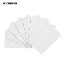 카드 프린터 사원증 발급기 제작 10pcs 흰색 잉크젯 인쇄용 빈 pvc 회원 클럽, 86x54mm, 01 86X54mm