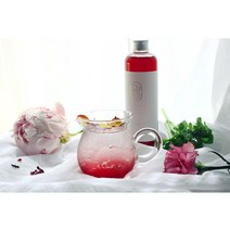 다솔 리얼 장미 시럽 고농축 꽃차 농축액 코디얼 1개, 300ml