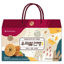 신화당 우리쌀 전병 세트 648g, 흑임자 36g x 6p + 파래 36g x 6p + 아몬드 36g x 6p, 3세트