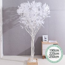 실내인테리어 인조나무 123종 / 플트 조화나무 C, C19.라인-화이트자작나무 250cmK/코너형, 1개