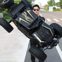 브랜드 몬스터트럭 입문용 대형 빠른 SUV RC카 오프로드 4륜구동 무선조종 자동차, 골드