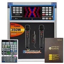 TJ미디어 K2 최신형 업소용 소형이동식반주기풀셋트 노래방기기 USB녹음 악보지원 최신곡 6만여곡 수록, K2 소형이동식-무선마이크 업소용목록