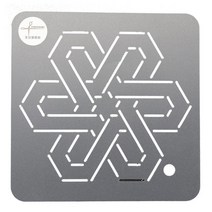 취미 퀼트 diy 도구 DIY 서브 자수 모델 바느질 템플릿 퀼팅 패치워크 스피닝 수제 세트 12x12cm 22x22cm, [08] 12X12CM 1PCS