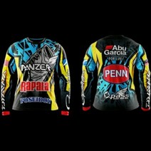 캐주얼 긴팔 라운드 넥 자외선 차단 여름 낚시 의류 파란색 카무플라주, 04 L, [04] Q4