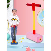 스카이콩콩 스펀지콩콩이 스카이점프 포고스틱 퐁퐁 성장판 자극 감각 키크기 운동 콩콩이, 핑크