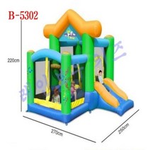 [레인보우키즈]에어바운스 실내 미끄럼틀 방방이 B-5302