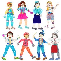 (만들기세트)종이 관절 인형 10인용 인형만들기, 상세페이지 참조