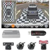 어라운드뷰 후방 사이드 카메라 자동차 어라운드 뷰 360 버드 리뷰 소니 307 DVR 벤츠 E클래스 2012, 03 360 32G USB