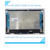 서브 터치 모니터 HP ENVY X360 13-AY 13Z-AY000 13-AY0021NR 13-AY0055CL LCD 터치 스크린 어셈블리 용 13, 03 NV133FHM-N5T