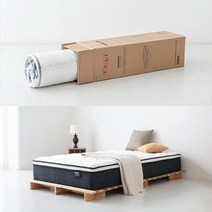 마켓비 ESTECT 롤팩 허리에좋은 메모리폼 독립포켓스프링 슈퍼싱글 침대 매트리스 SS 120200