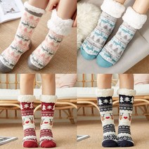 [도매창고]보온 수면 양말 기모 양털 수족냉증 후리스 겨울 임산부 남여공용 롱 셰르파 쉐르파 발열 스트라이프 사슴 크리스마스 개별지퍼팩포장 선물 극세사