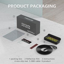 자동차 속도계 M5 HUD 헤드 업 OBD2 온보드 컴퓨터 앞 유리 프로젝터 디지털, N03 .Yellow