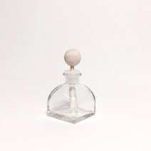 캔들마노 디퓨저유리용기 사각돔(소) - 50ml, 용기+우드스틱만!