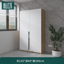양문형 수납장 진열장 찬장 통합 현대 미니멀리스트 홈 스토리지 캐비닛 높은 주방 거실, 싱글 도어, 길이 120x깊이 42x높이 200(전체 원목 에코보드
