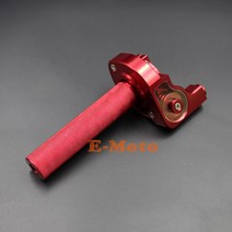 1/4 회전 7/8 ;CNC 스로틀 트위스트 그립 클램프 케이블 CR XR 70 80 100 150 모터크로스 핏 자전거, 03 Silvery