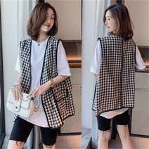 PIka여름 여성 조끼 베스트 가디건 민소매 나시 자켓