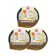 우리집 오뚜기밥 식감만족 고슬고슬된밥 210GX3개 간편식 아침대용 캠핑 자취생 간단식사 맛있는한끼 오뚜기 홈캉스 식재료, 1개, 210g