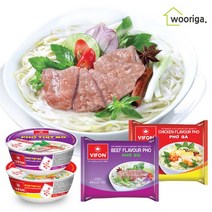 우리가스토리 비폰 포보 베트남 쌀국수 소고기맛 60g×30봉 닭고기맛/컵라면, 비폰 베트남쌀국수 컵라면 70g 소고기맛6개＋닭고기맛6개