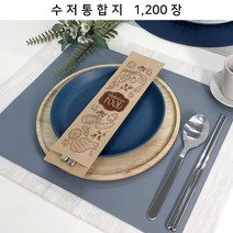 수저통합지 K73 위생식품지 종이숟가락포장지, 기성. K73-C12