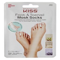 Kiss Foot Toenail Mask Socks 2 Count (3 Pack), 1