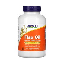 나우푸드 유기농 아마씨유 1000mg 120 베지 소프트젤, 1개, 기본