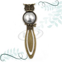 토이앤스티치/자수용 부엉이 책갈피 원형-신주/자수용 반제품-프랑스자수/퀼트/반제품/당일발송, CF105-부엉이책갈피원형-신주