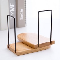 대나무 + 철 북 엔드 책 보관 홀더 파일 학생 책장 스탠드 크리에이티브, 01 Size L