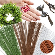 미니어쳐 극세꽃철사 공예용 전문가용 0.5mm, 극세꽃철사 갈색1000개