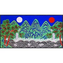 보석십자수 60x30cm 일월오봉도 큐빅 비즈 십자수, 60x30cm(내경 50x20cm)