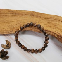 호랑이 자연침향 합장주 8mm (침향나무 침향팔찌 염주팔찌), 손목둘레 18cm