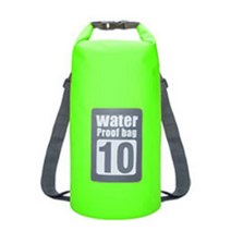 5L/10L/15L/20L/30L 방수 가방 드라이 백 PVC 방수 배낭 스포츠 가방 래프팅 수영 백팩 불 침투성 드라이 백, 10L  Green