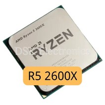 AMD Ryzen 5 5600 CPU 프로세서AMD-Ryzen 5 2600X R5 3.6 GHz 6 코어 12 스레드 CPU 프로세서 YD260XBCM6IA, 한개옵션0