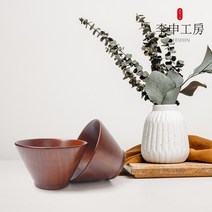 [이신공방] 국산 나무 면기 대접 그릇 샐러드볼 시리얼볼 / 옻칠 내추럴, 옻칠 나무 면기, 1개