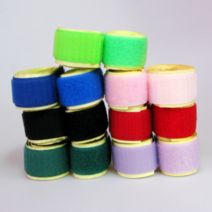 2.5cmX78cm 찍찍이세트 까슬이+보슬이 혼합세트 1500, 빨강