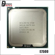 인텔-코어 2 듀오 E7500 2.9 GHz 듀얼코어 CPU 프로세서 1066 L2 = 3M 65W LGA 775