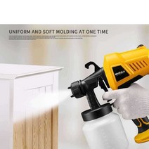 무늬코트분사기 가정용 셀프 탄성코트 스프레이, 220V 플러그인 모델노란색400W 고전력