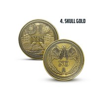 더블잇 YES NO동전 양면YES 양면NO 마술동전 기념주화, 4.Skull Gold