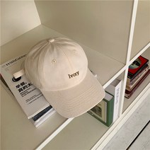 NENAI 남성 여성 모자 베이직 무지 볼캡 야구모자 하드 볼캡 자외선 차단 통풍 자수 레터링 모자 커플 모델