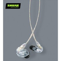 SHURE 슈어 SE215 다이나믹 드라이버 인이어 이어폰 클리어