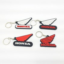 오토바이 키링 바이크키링 열쇠고리 바이크 혼다 야마하 스즈키 가와사키 BMW 할리 두카티, PVC 혼다 D 흰흰
