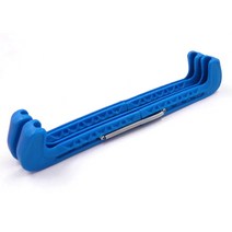 스케이트날집 스피드 쇼트트렉 아이스 피겨 가방 홈 스케이트 날 집 커버 조정 가능한 하키 블레이드 휴대용 보호 쉬운 사용 파란색 1 쌍