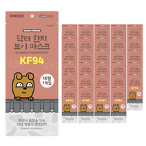 카카오프렌즈 닥터 한지 브이 마스크 프로도 대형 KF94, 10개, 1개입