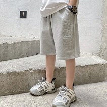 엠보밴딩5부팬츠 초등남아반바지 츄리닝 아동반바지 여름5부팬츠