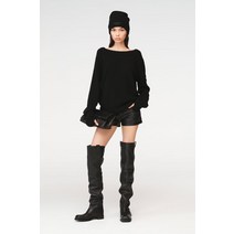 독일 자라 ZARA STEVEN MEISEL 가죽 무릎 위 부츠 607088