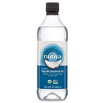 오일풀링 코코넛 오일 Nutiva 액상 946ml 피부 마사지 모발 요리 보습, 32 Fl Oz(1팩), 846ml