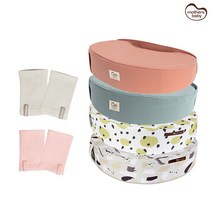 마더스베이비 쿠나밀착수유쿠션(러빙/케어링) + 에어로소프트손목보호대(일반)_AK21CST_01, 케어링(라임에이드)/윈디그레이 S