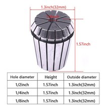 공작기계 1Pcs/3Pcs ER32 스프링 콜렛 척 고정밀 인치 CNC 공구 홀더 조각 기계 모터, 04 3pcs set